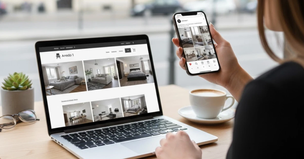 Comunicazione digitale per negozi di arredamento e progettazione di interni